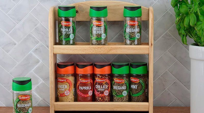 Especieros Ikea para la cocina: pared, giratorios